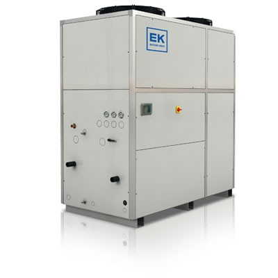 Stand alone glycol chiller on white background